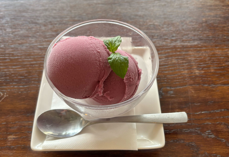 巨峰とコンコードのソルベ